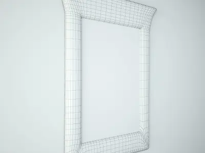 Vintage Woven Mirror 3D model