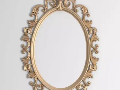 3D Model Mirror Decor element 3D print model