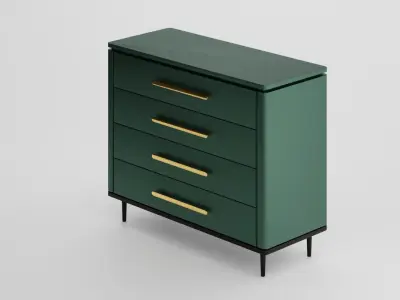 Green Dresser Unit 3D model