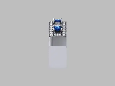 Wedding Ring  3D print model 6