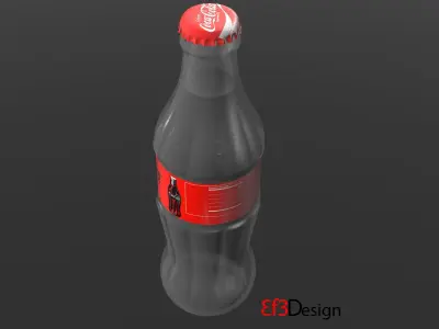 Coca Cola Low-poly 3D model