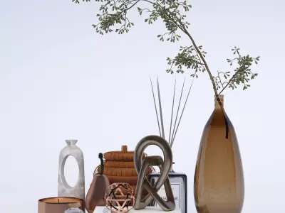 Decorative set 001 3D model