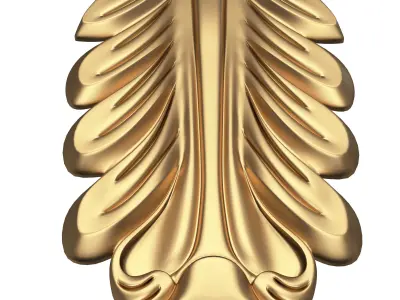 Corbel Carved 05 Low-poly 3D model