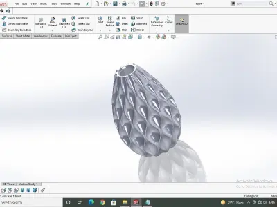Vase design 3D model purchase