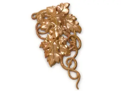 Grapes vine Decor 3D model 3D model