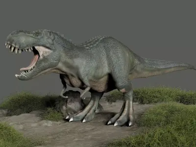 Trex Zbrush 3D model Low-poly 3D model