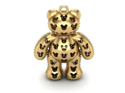 DIJE OSO  TEDDY ESCUALIZABLE-TEDDY BEAR-PENDANT 3D print model