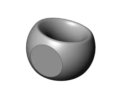 Open portal sphere ornament decor sculpture art decor 3D print model