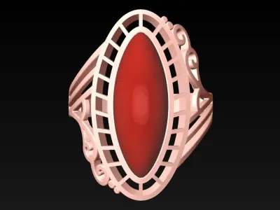 Stone Ring  - GN228 3D print model
