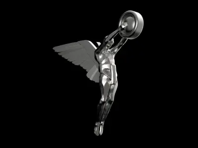 Car head emblem-Isotta Triumph 3D print model
