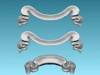 Medieval Blazon-Coat of Arms -  Exchangeable parts CNC  3D print model