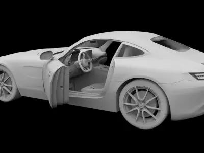 2016 Mercedes AMG GT-S 3D model