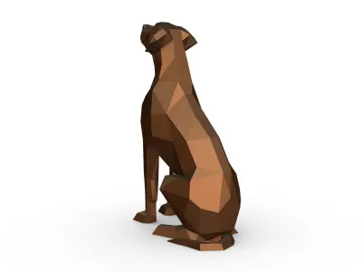 rhodesian ridgeback 3D print model