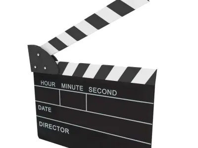 Clapperboard - Clapper Board Low-poly 3D model
