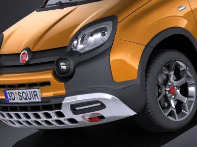 Fiat Panda Cross Country 2014 VRAY 3D model