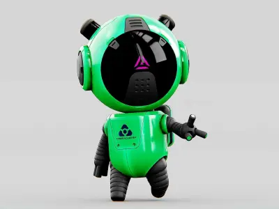 TOON BOT ECHO Rigged for Unreal Engine - Unity - MIXAMO 3D model