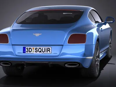 Bentley Continental GT Speed 2015 VRAY 3D model