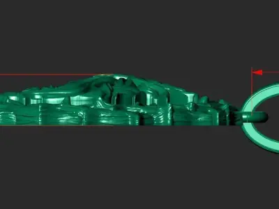 PENDANT IN THE FORM OF THE CROWN OF THORNS OF JESUS THE SAVIOR 3D print model