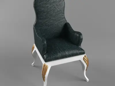 Classic soft chair 3D model