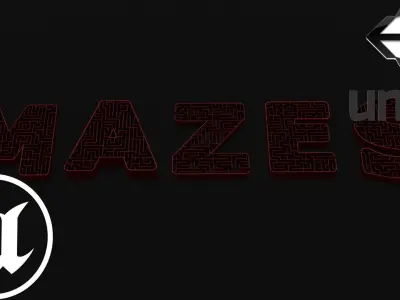 mazes letter Low-poly 3D model