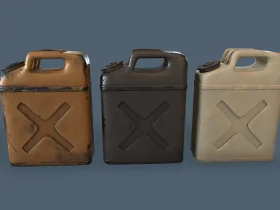 Gas can Common Enviroment Assets Low-poly 3D model