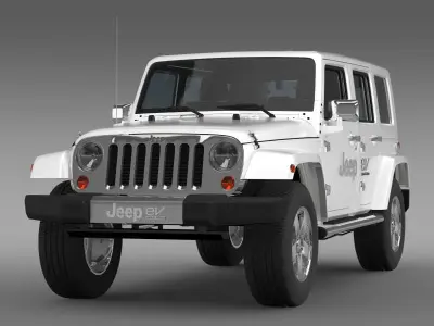 Jeep Wrangler Electric Vehicle Concept 3D model