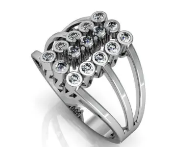 daimond ring Free 3D print model purchase
