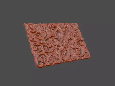 The luxury relief gothic design 3D print model