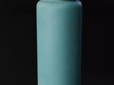 Sport Water Bottle Low-poly 3D model