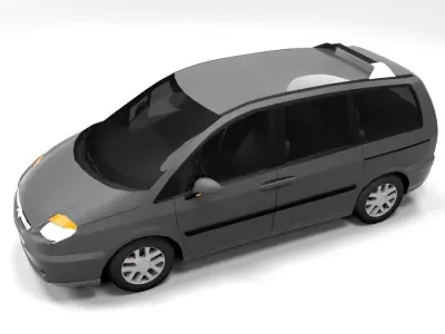 CITROEN C8 LOWPOLY Low-poly 3D model