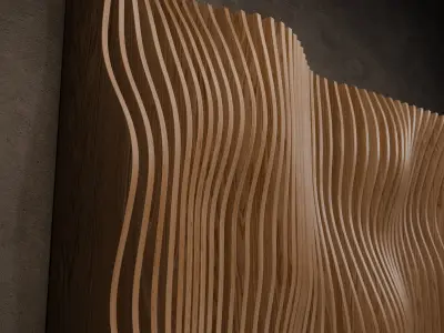 Parametric Wall Art - Set of 6 Low-poly 3D model