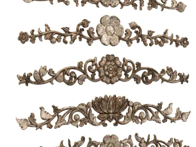 21 Ornaments Pack Vol 02 3D Model Collection