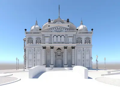 villa classic home 3D model