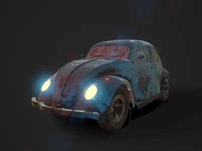 Volkswagen Beetle Vintage 3D model