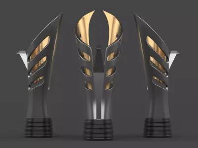 Trophy Cup 3D model 8