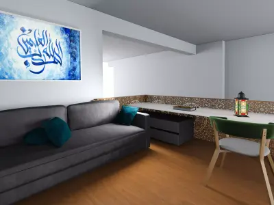 simple living room  3D model