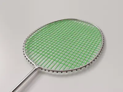 Badminton Racquet 3D model