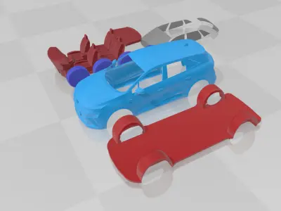 Renault Symbioz - Separate Parts STL Model 3D print model