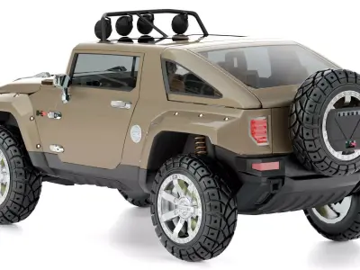 Hummer HX 3D model