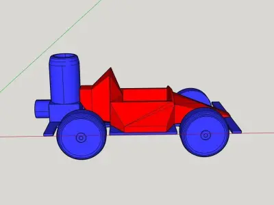 Toy Car Ballon Motor 3D print model