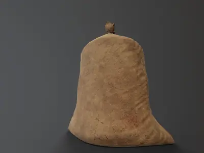 Burlap Sack Free low-poly 3D model