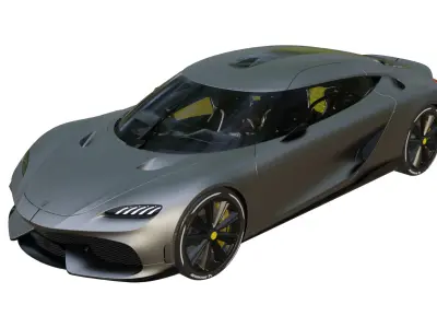 koenigsegg GEMERA Low-poly 3D model