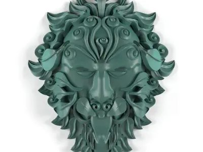 green man statue 3D model