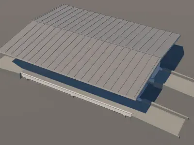 Truck weight scale station 24i15 3D model