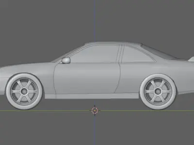 silvia s14 Zenki Low-poly 3D model