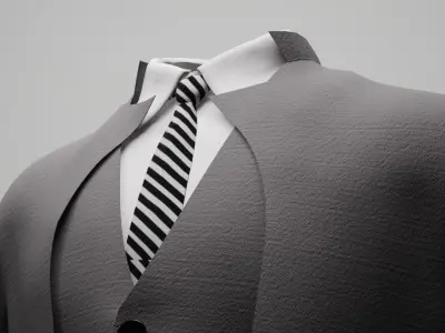 Futuristic Suit Metahuman Rigged 3D model Low-poly 3D model