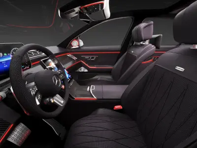 Mercedes-Benz S63 AMG interior 3D model