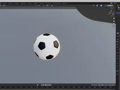 soccer ball 3D model 19