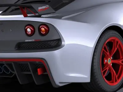 Lotus Exige 360 Cup 2017 VRAY 3D model