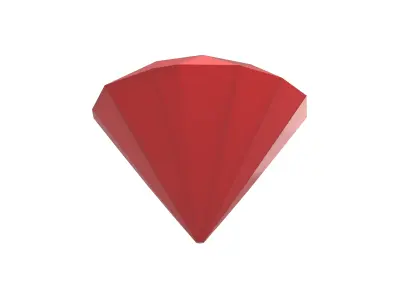 Diamond Icon v1 003 Low-poly 3D model